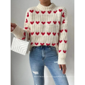 Pullovers des Stand Collar Pullovers Long Sleeve Women Pullover
